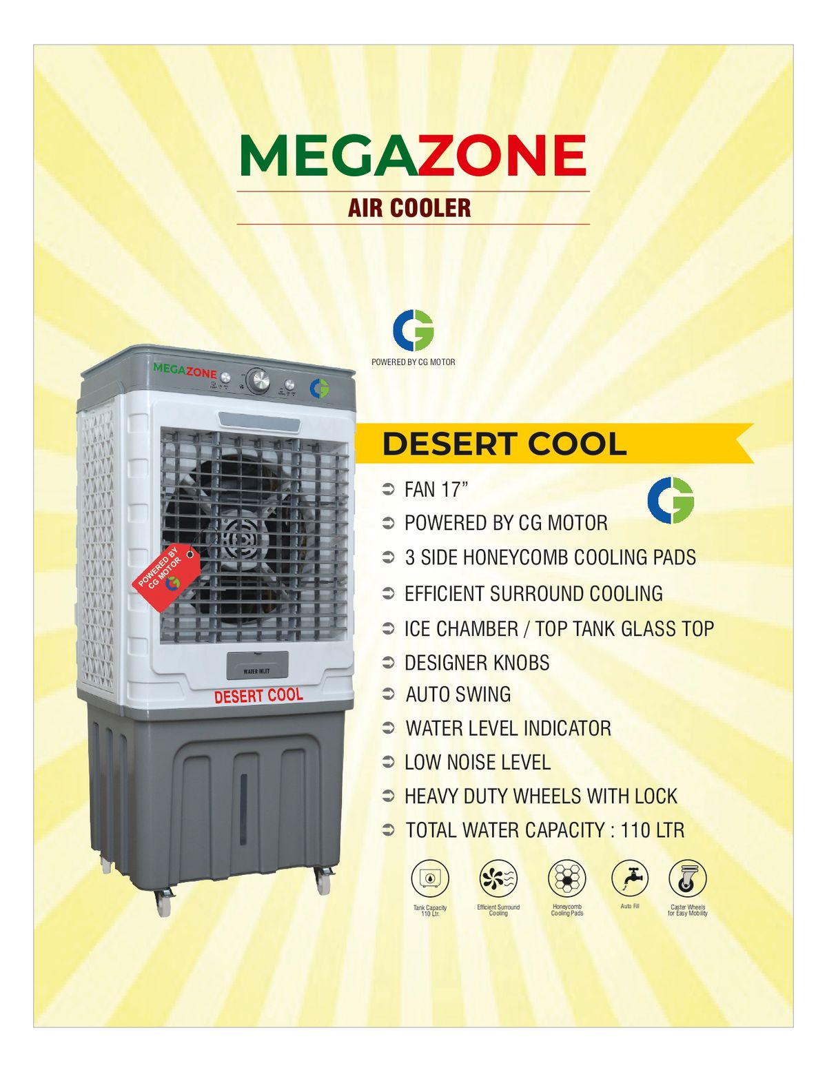 Megazone Desert Cool Air Cooler