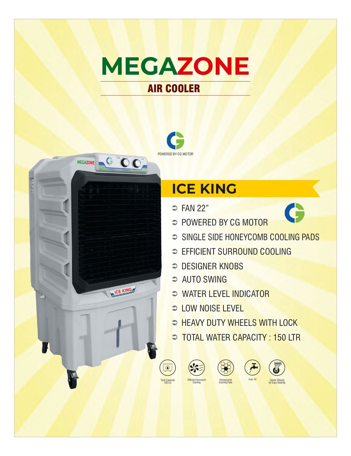 Megazone Ice King Air Cooler