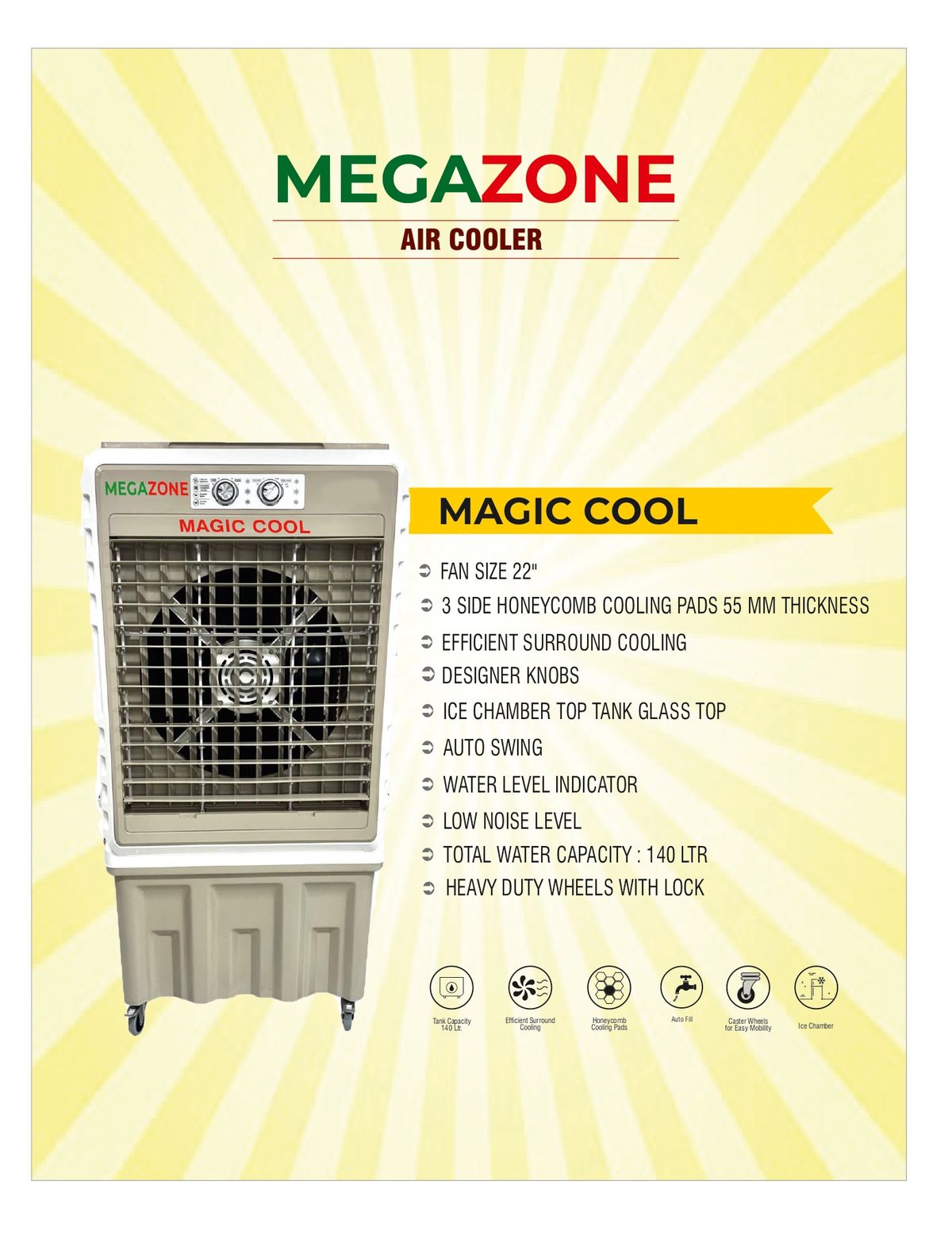 Megazone Magic Cool Air Cooler