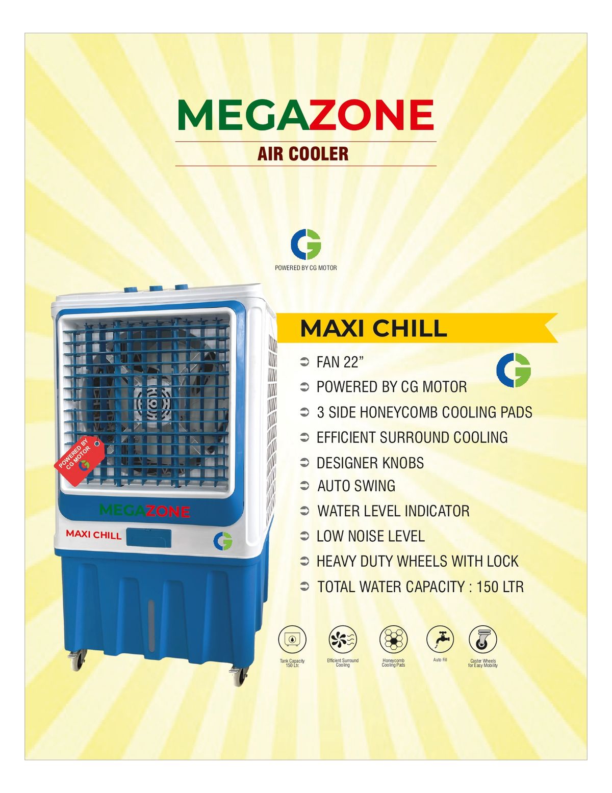 Megazone Maxi Chill Air Cooler