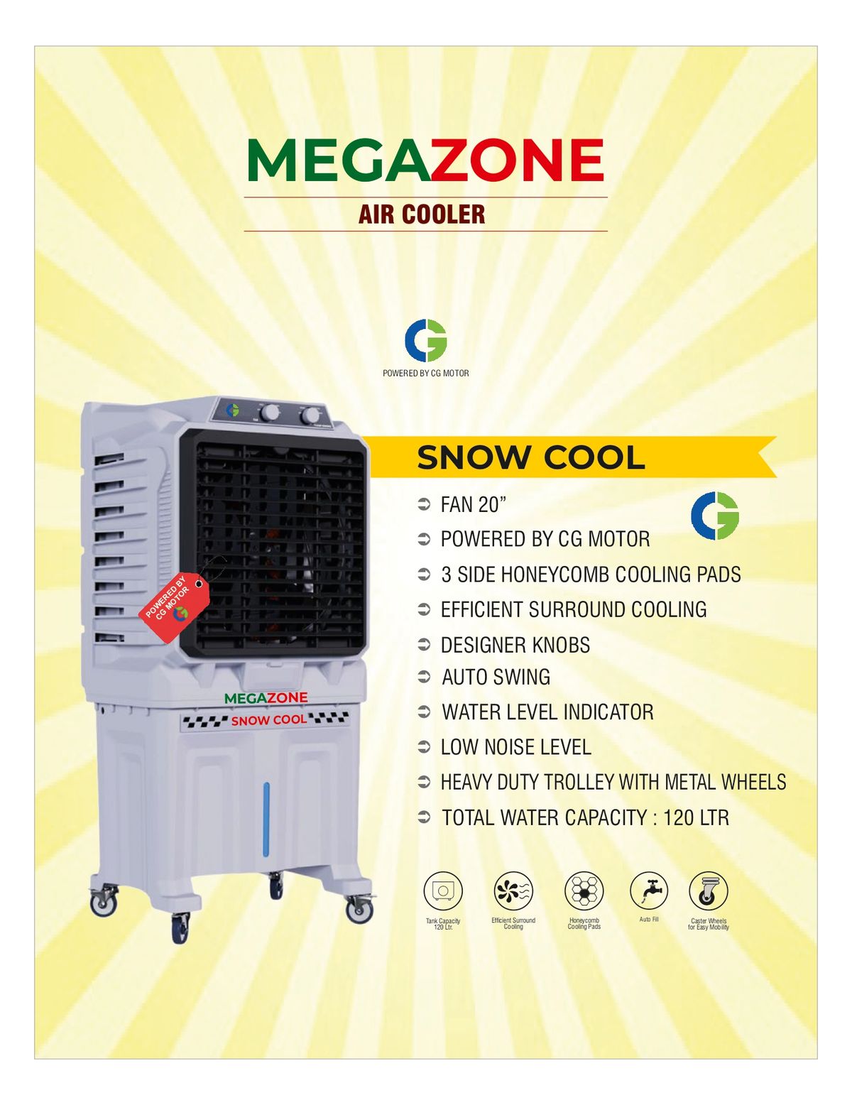 Megazone Snow Cool Air Cooler